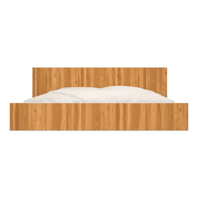 Möbelfolie für IKEA Malm Bett niedrig 180x200cm - Klebefolie Antique Whitewood