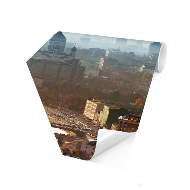 Hexagon Mustertapete selbstklebend - Moskau