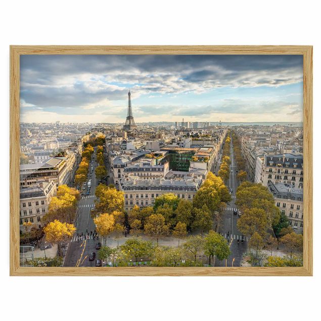 Bild mit Rahmen - Nice day in Paris - Querformat