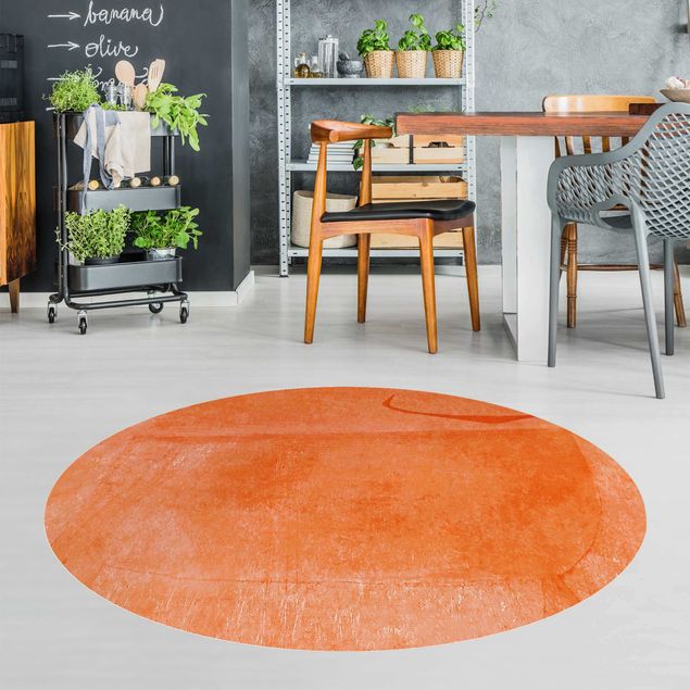 Teppich abstrakt Oranger Stier