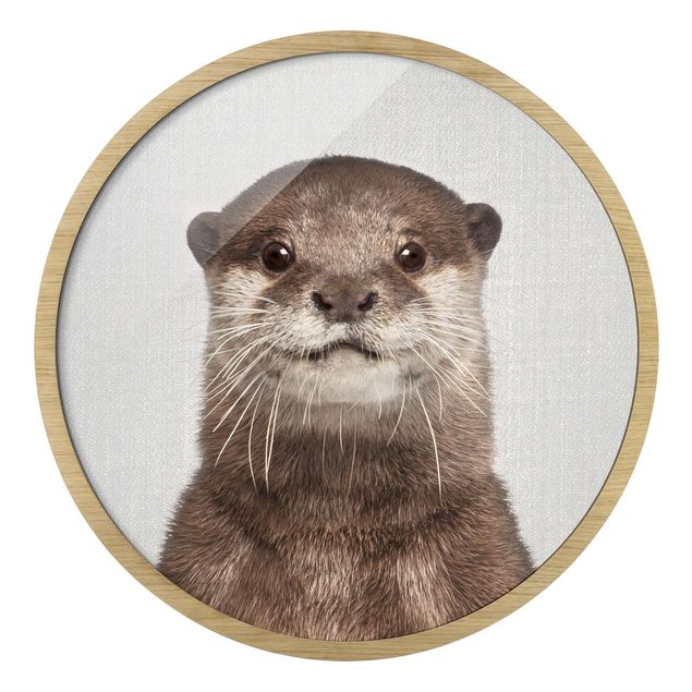 Rundes Gerahmtes Bild - Otter Oswald