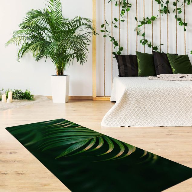 Grün Teppich Palmenwedel
