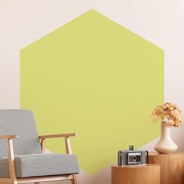 Hexagon Mustertapete selbstklebend - Pastellgrün