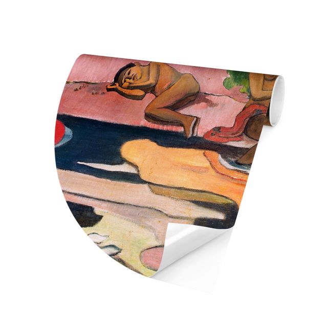 Runde Tapete selbstklebend - Paul Gauguin - Gottestag