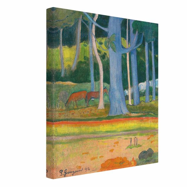 Leinwandbild Natur - Paul Gauguin - Waldlandschaft - Hochformat 3:4