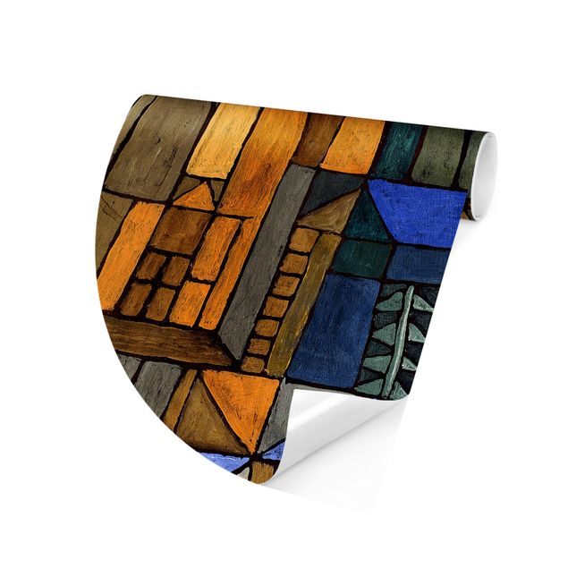 Runde Tapete selbstklebend - Paul Klee - Beginnende Kühle