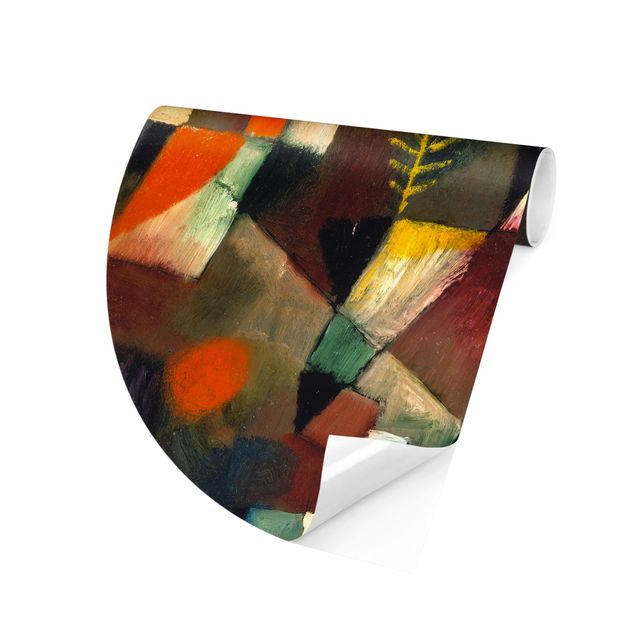 Runde Tapete selbstklebend - Paul Klee - Der Vollmond
