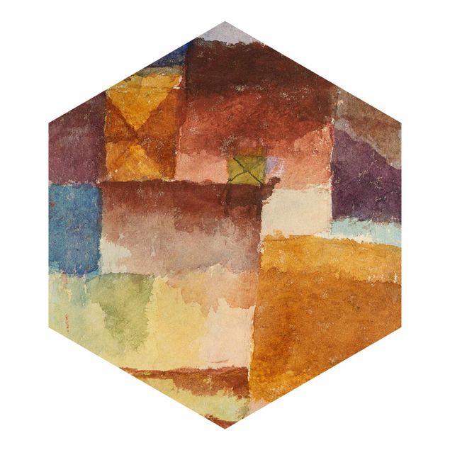 Hexagon Mustertapete selbstklebend - Paul Klee - Einöde