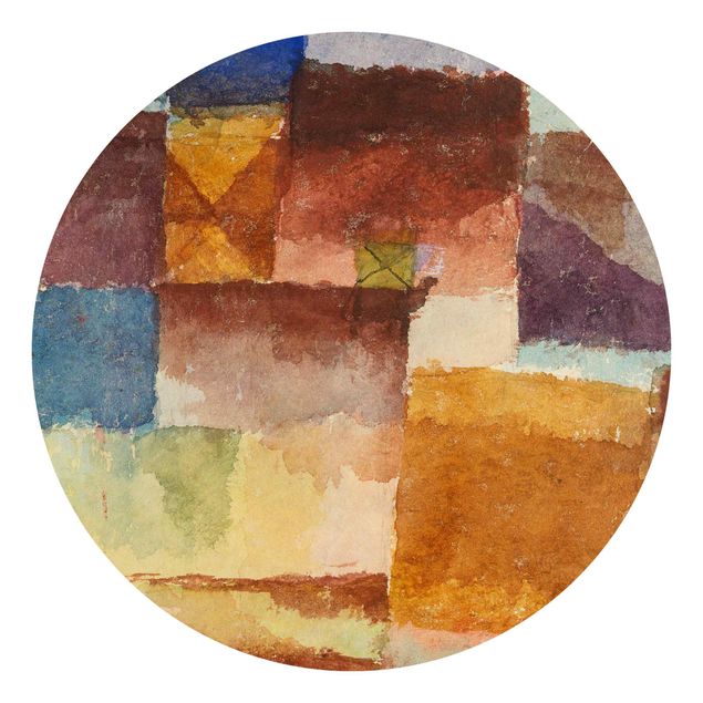 Runde Tapete selbstklebend - Paul Klee - Einöde