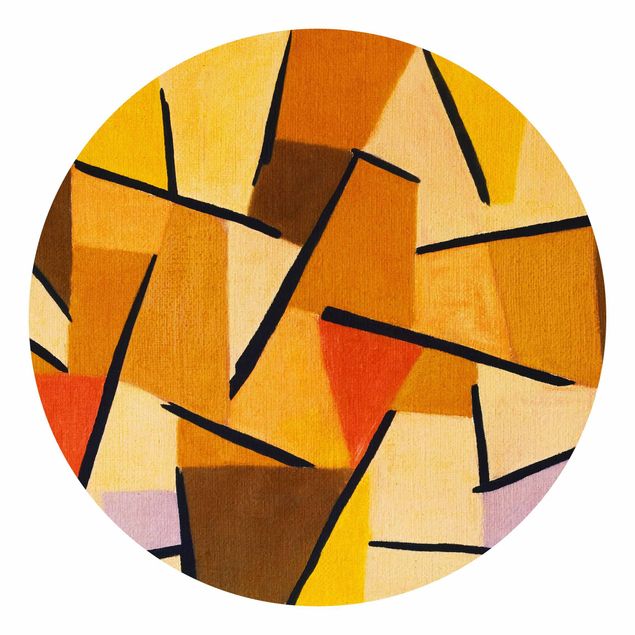 Runde Tapete selbstklebend - Paul Klee - Harmonisierter Kampf