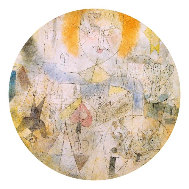 Runde Tapete selbstklebend - Paul Klee - Irma Rossa