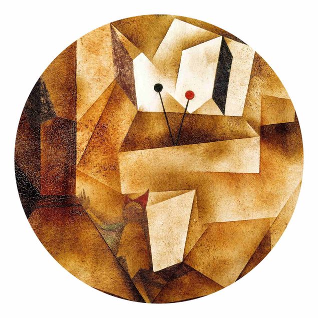 Runde Tapete selbstklebend - Paul Klee - Paukenorgel