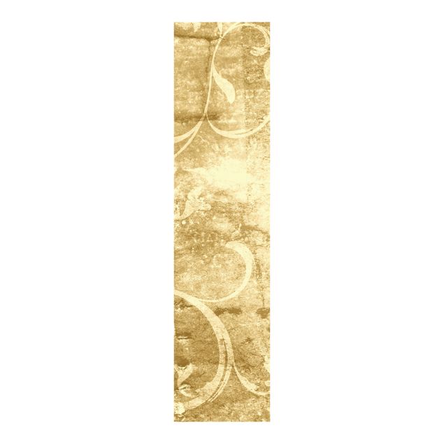 Schiebegardinen Set - Pergament mit Ornamentik - Flächenvorhänge