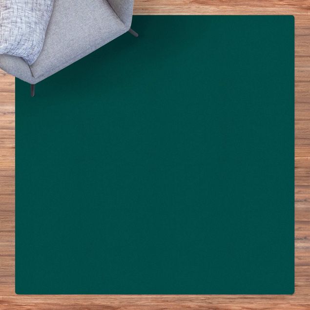 Moderner Teppich Piniengrün
