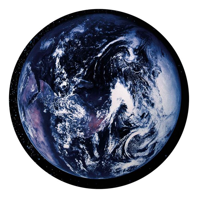 Runde Tapete selbstklebend - Planet Earth