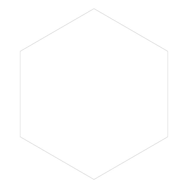 Hexagon Mustertapete selbstklebend - Polarweiß