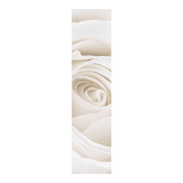 Schiebegardinen Set - Pretty White Rose - Flächenvorhänge
