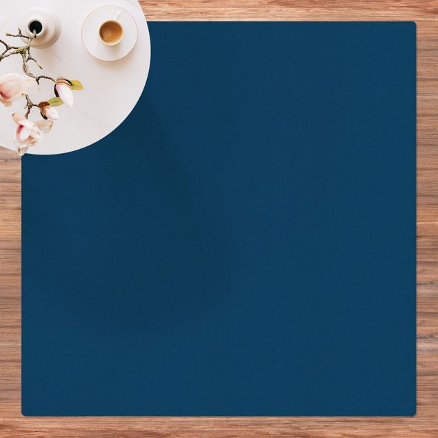 Moderner Teppich Preussisch-Blau