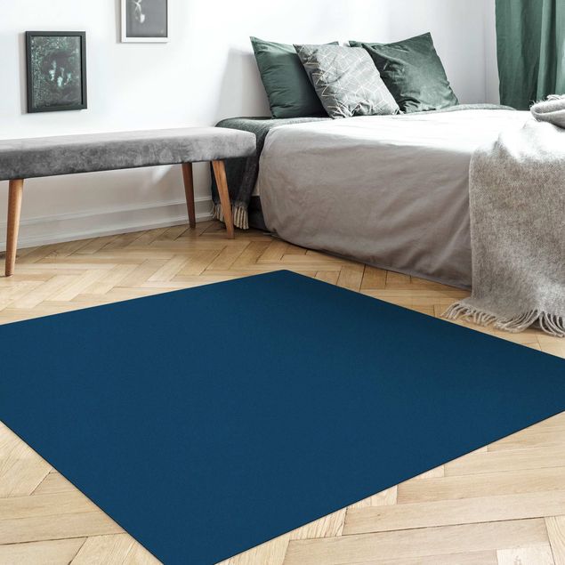 kleiner Teppich Preussisch-Blau