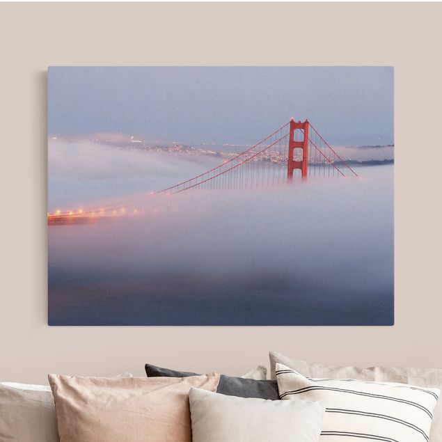 Leinwandbild Natur - San Franciscos Golden Gate Bridge - Querformat 4:3