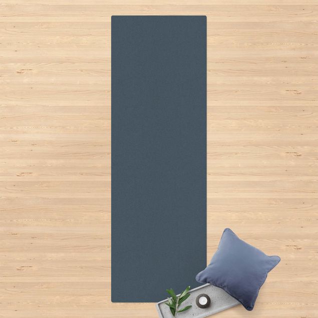 Moderner Teppich Schieferblau
