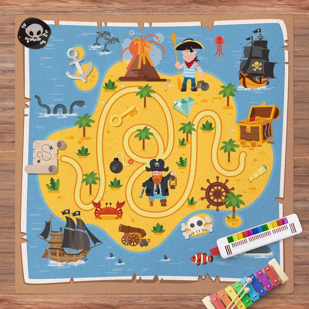 Spielteppich Piraten - Auf der Suche nach dem Schatz