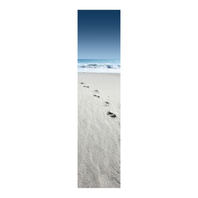 Schiebegardinen Set - Spuren im Sand - Flächenvorhänge
