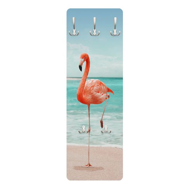 Garderobe - Jonas Loose - Strand mit Flamingo