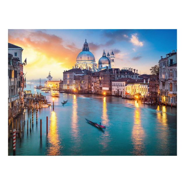 Forex Fine Art Print - Sunset in Venice - Querformat 4:3