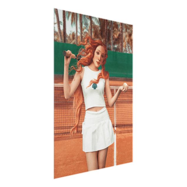 Glasbild - Tennis Venus - Hochformat 3:4
