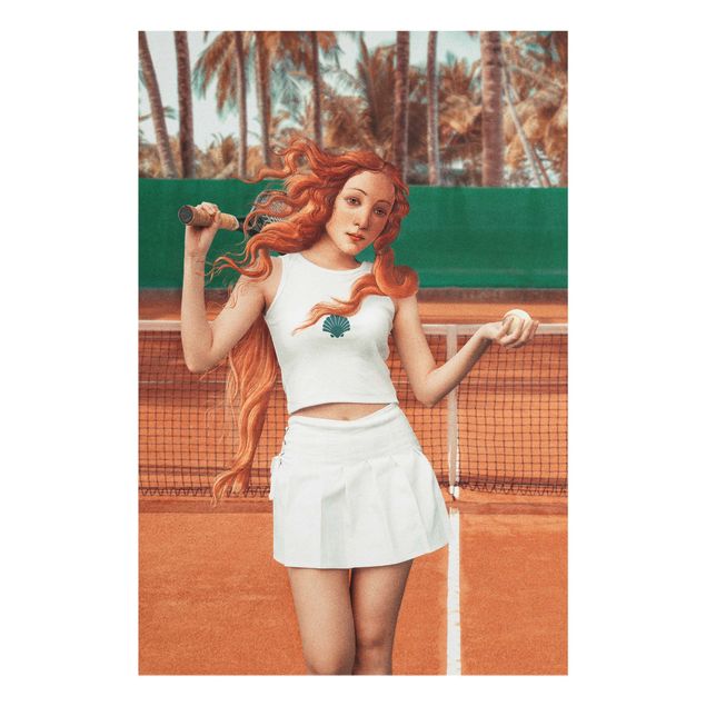 Glasbild - Tennis Venus - Hochformat 2:3