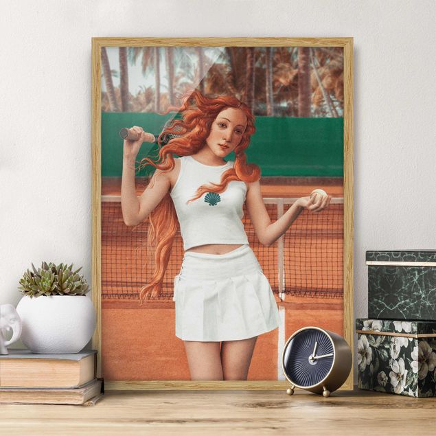 Bild mit Rahmen - Tennis Venus - Hochformat 3:4