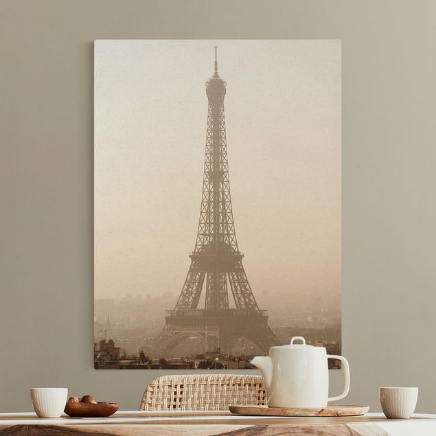 Leinwandbild Natur - Tour Eiffel - Hochformat 3:4