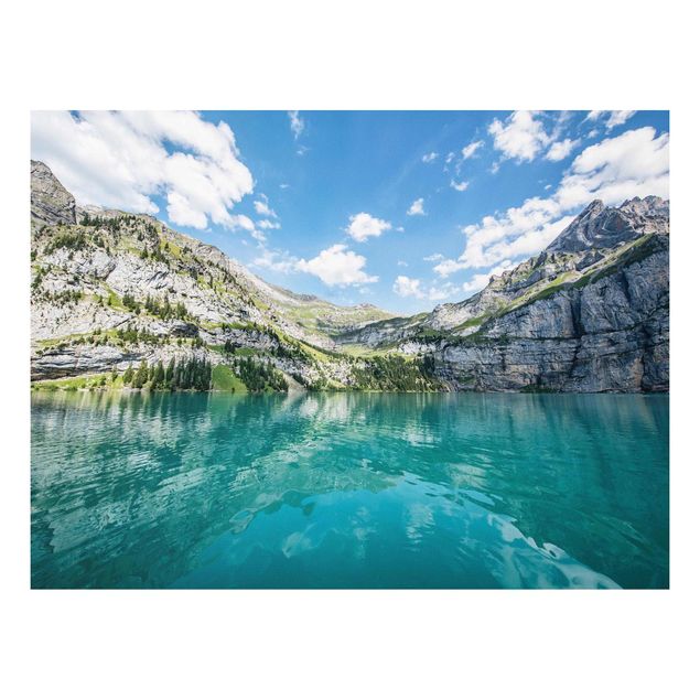 Forex Fine Art Print - Traumhafter Bergsee - Querformat 4:3