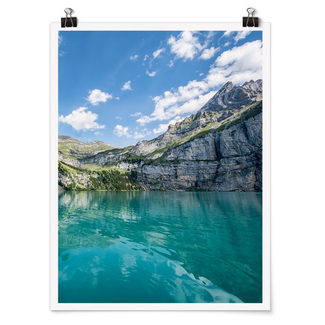 Poster - Traumhafter Bergsee - Hochformat 3:4