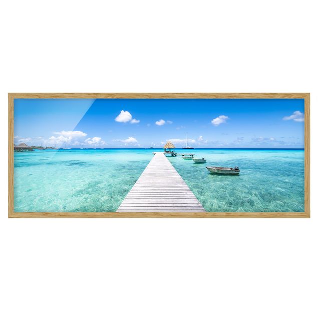 Bild mit Rahmen - Urlaub in den Tropen - Panorama