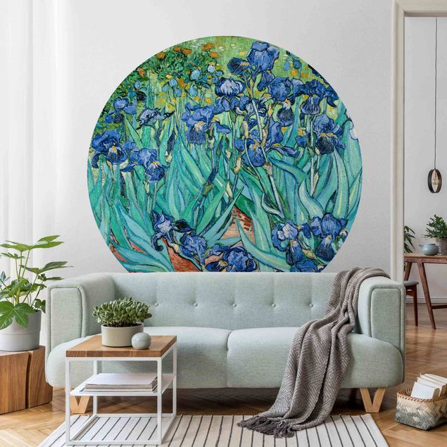 Runde Tapete selbstklebend - Vincent van Gogh - Iris