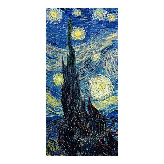 Schiebegardinen Set - Vincent van Gogh - Sternennacht - 5 Flächenvorhänge