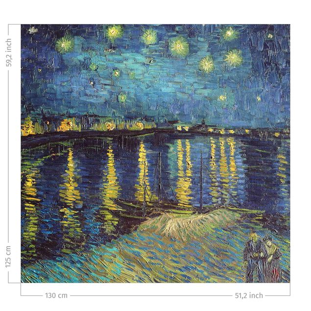Vorhänge Fenster Vincent van Gogh - Sternennacht über der Rhône