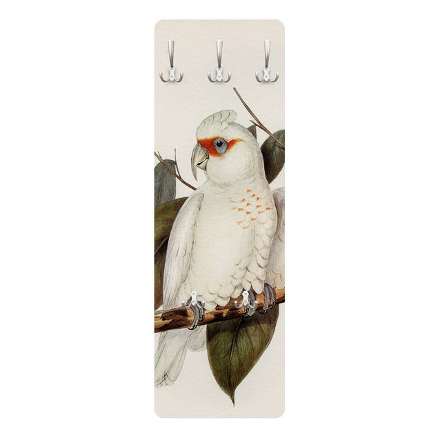 Garderobe - Vintage Illustration Weißer Kakadu