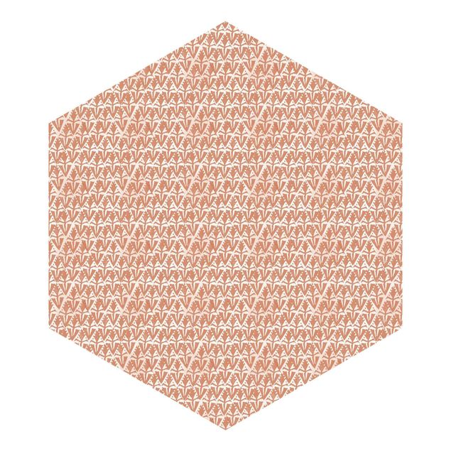 Hexagon Mustertapete selbstklebend - Vintage Muster Art Deco Rauten