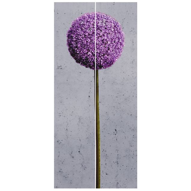 Türtapete - Allium Kugel-Blüten