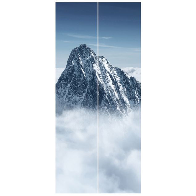 Türtapete - Die Alpen über den Wolken