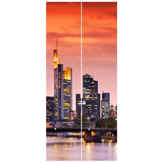 Türtapete - Frankfurt Skyline