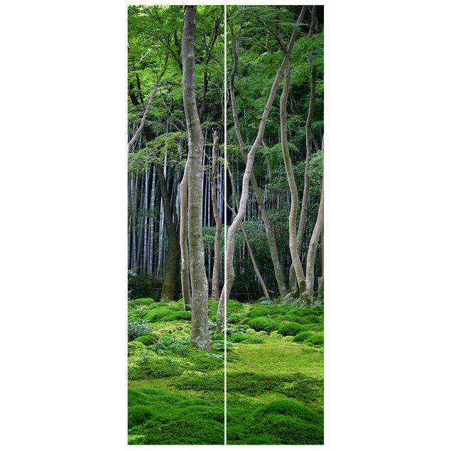 Türtapete - Japanischer Wald