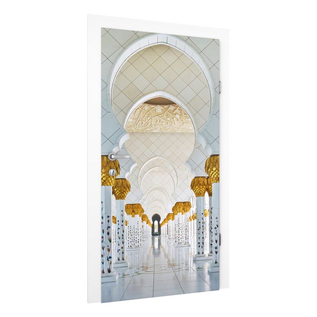 Türtapete - Moschee in Abu Dhabi