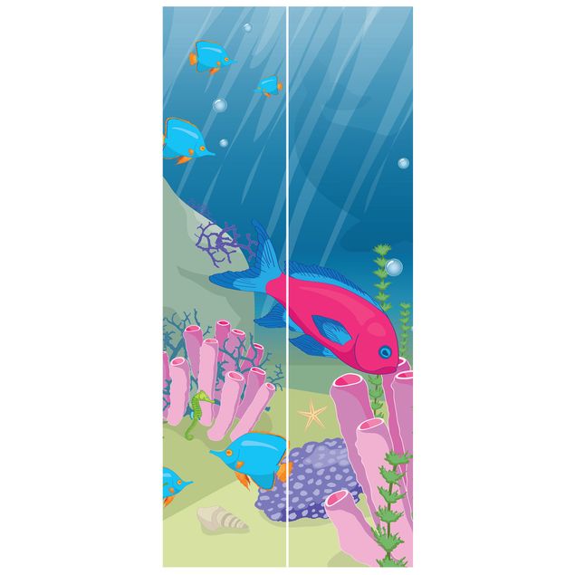 Türtapete - Unterwasserwelt