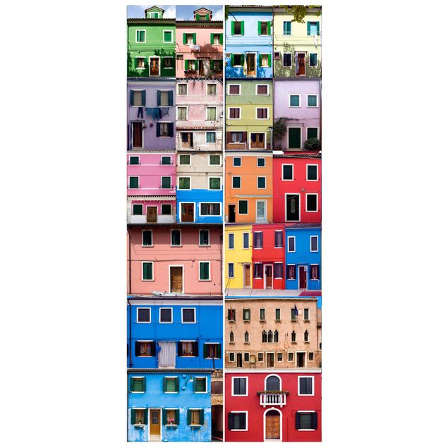 Türtapete - Venezianische Häuser