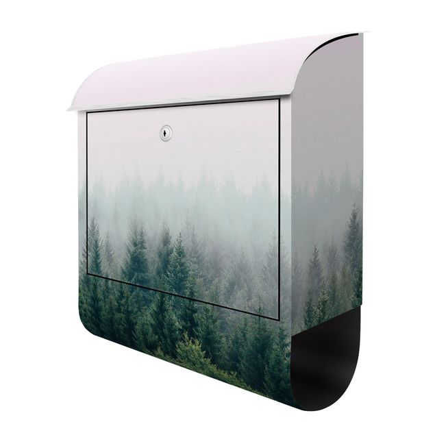 Briefkasten - Wald im Nebel Dämmerung