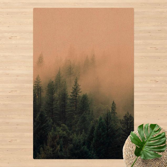 Teppich Wald Wald im Nebel Erwachen